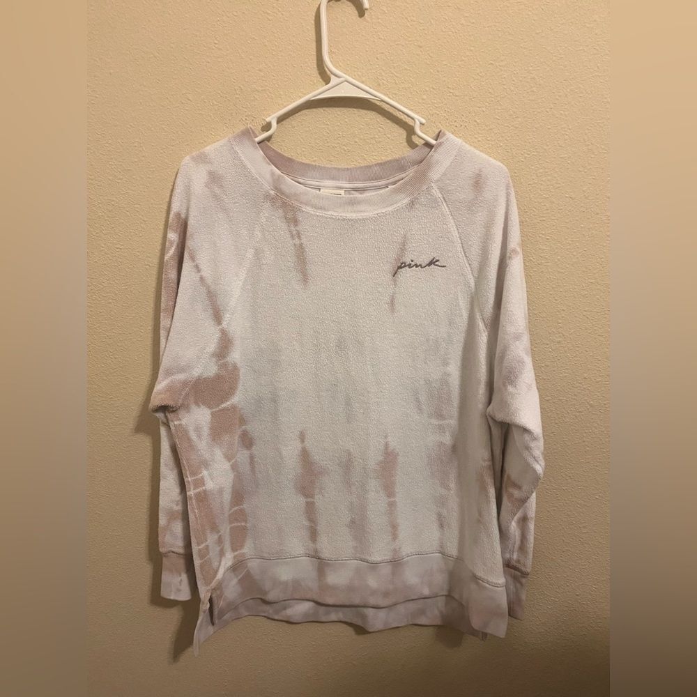 PINK Victoria's Secret Tie-Dye Crew Neck Sweater